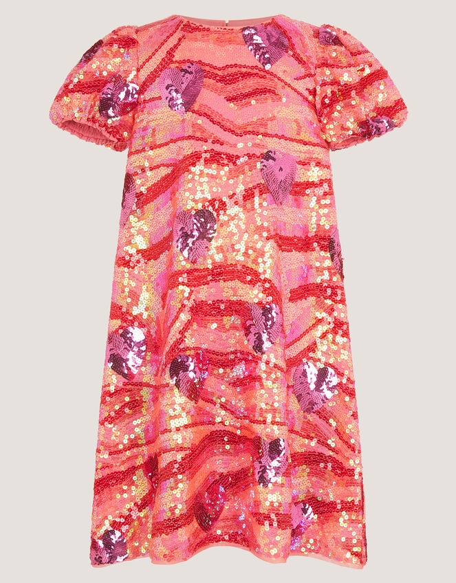 Sequin Heart Party Dress, Multi (MULTI), large