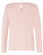 Sequin Unicorn Top in Organic Cotton , Pink (PINK), large
