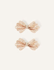 Scallop Glitter Bow Accessory Set , , large