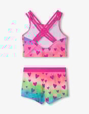Hatley Heart Print Two-Piece Swimsuit, Multi (MULTI), large