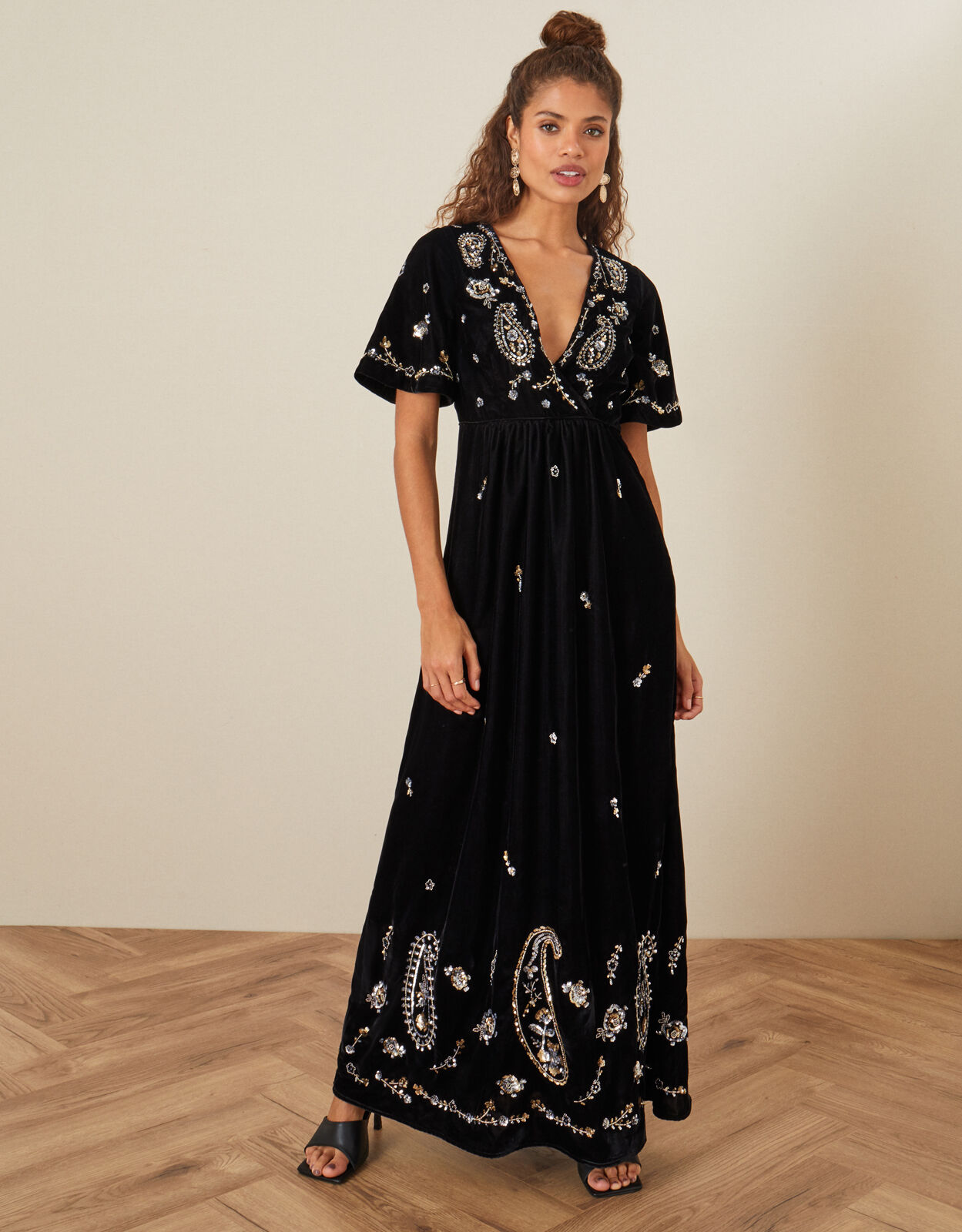 Monsoon brigitte sales maxi dress