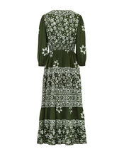 East Christine Gauze Dress, Green (GREEN), large