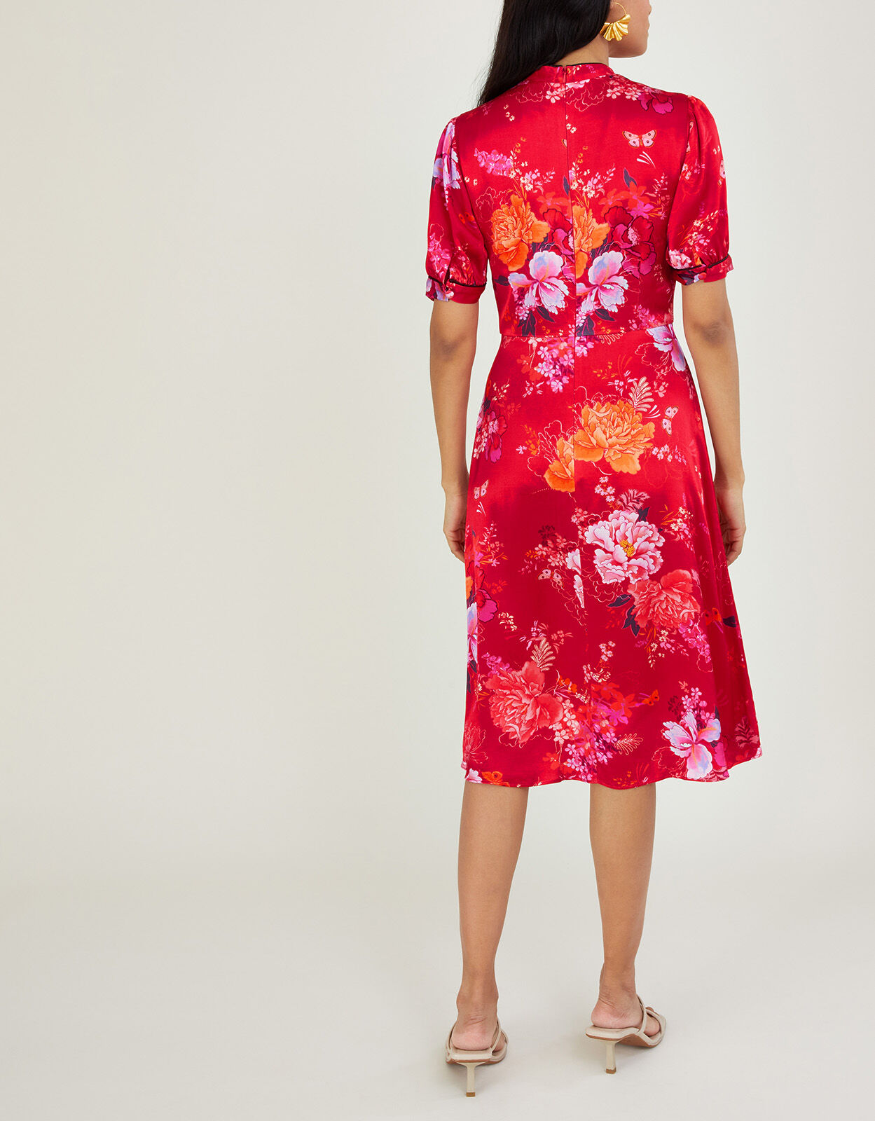 Monsoon red dress top