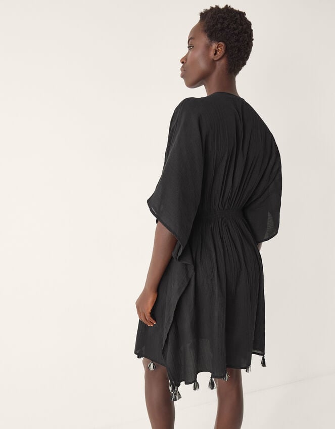 Jada Embellished Mini Kaftan, Black (BLACK), large