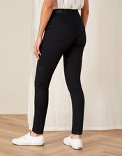 Nadine Regular Length Jeans with Organic Cotton, Black (BLACK), large