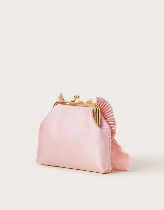 Plisse Bow Clip Frame Bag, , large