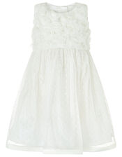 Baby Blossom Rose Ivory Occasion Dress, Ivory (IVORY), large