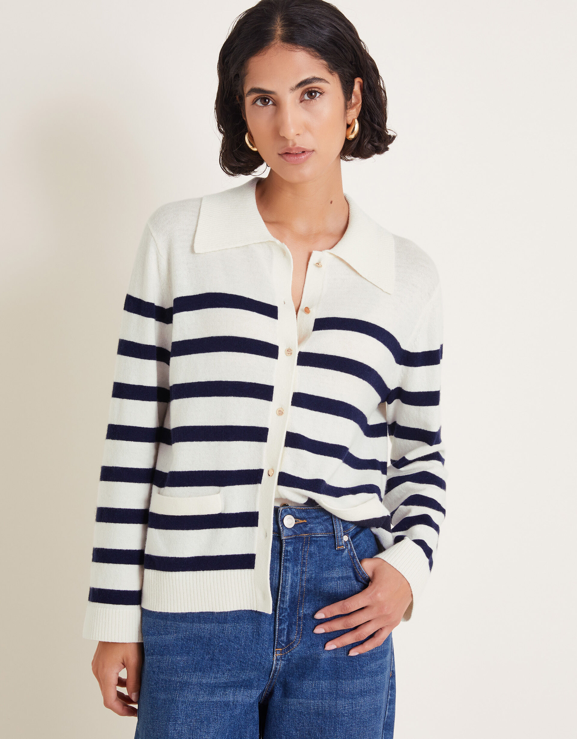 Monsoon ivory cardigan shop