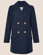 Annabelle Pea Coat, Blue (NAVY), large