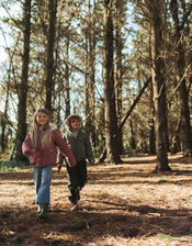 Töastie Reversible Teddy Fleece Puffer Jacket, Pink (PINK), large