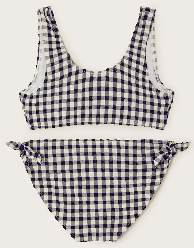 Gingham Bikini Set, Black (BLACK), large