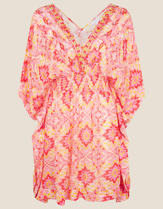 Isla Printed Kaftan, Pink (PINK), large