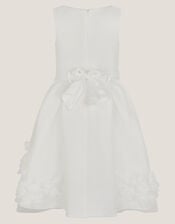 Eloise Appliqu&eacute; Rose Dress, Ivory (IVORY), large