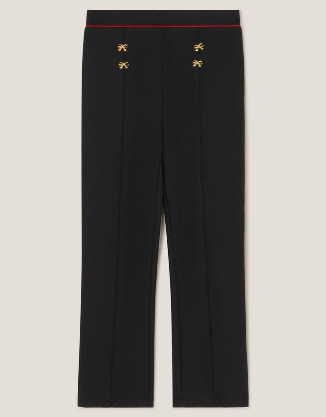 Bow Ponte Leggings, Black (BLACK), large