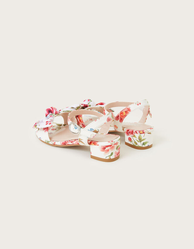 Artisan Rose Printed Sandals, Ivory (IVORY), large