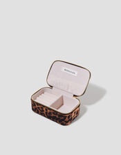 Leopard Print Velvet Jewelry Box, , large