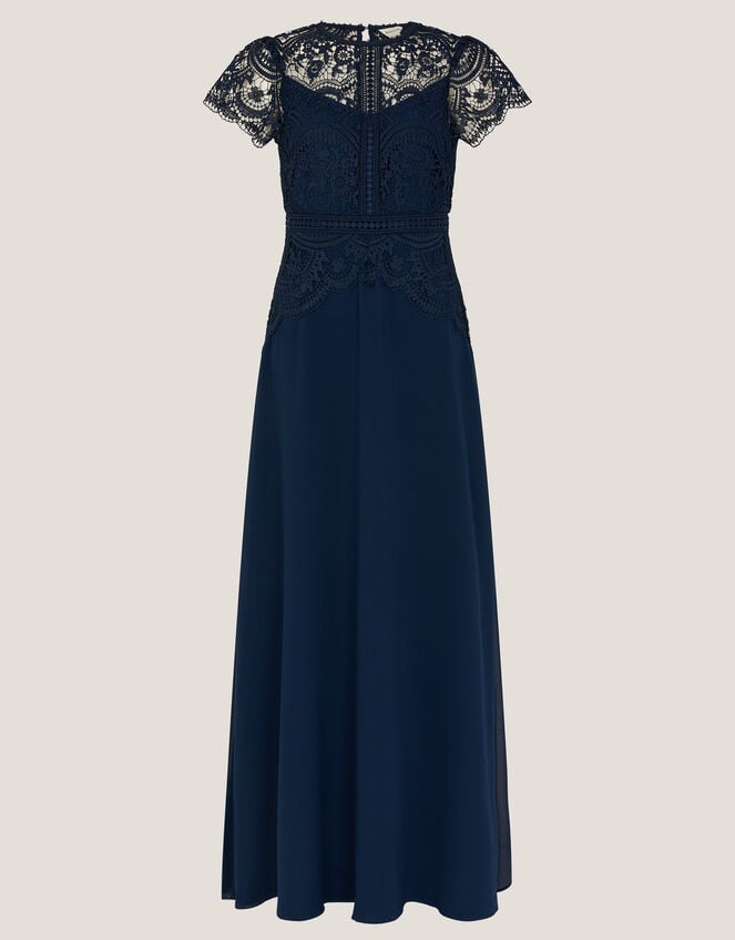 Monica Lace Bridesmaid Dress, Blue (NAVY), large