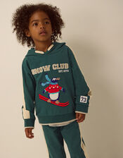 Snow Club Penguin Hoodie & Joggers Set, Green (GREEN), large