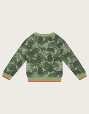 Animal Badger Sweatshirt, Green (KHAKI), large