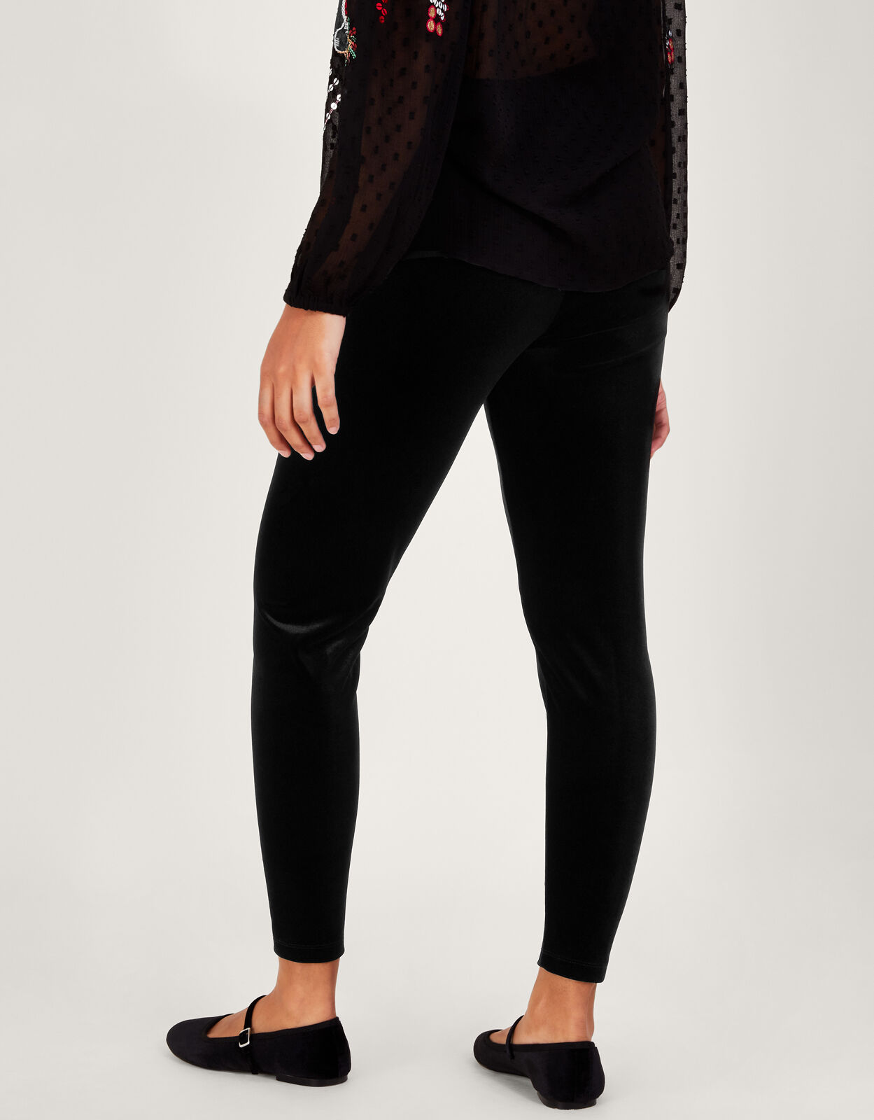 Girls velvet clearance leggings