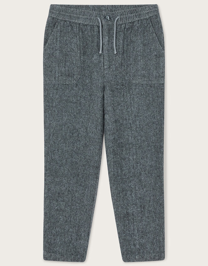 Herringbone Trousers, Grey (GREY), large