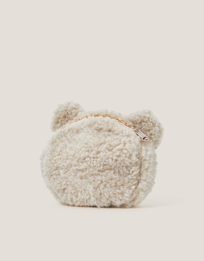Fluffy Teddy Bear Bag, , large