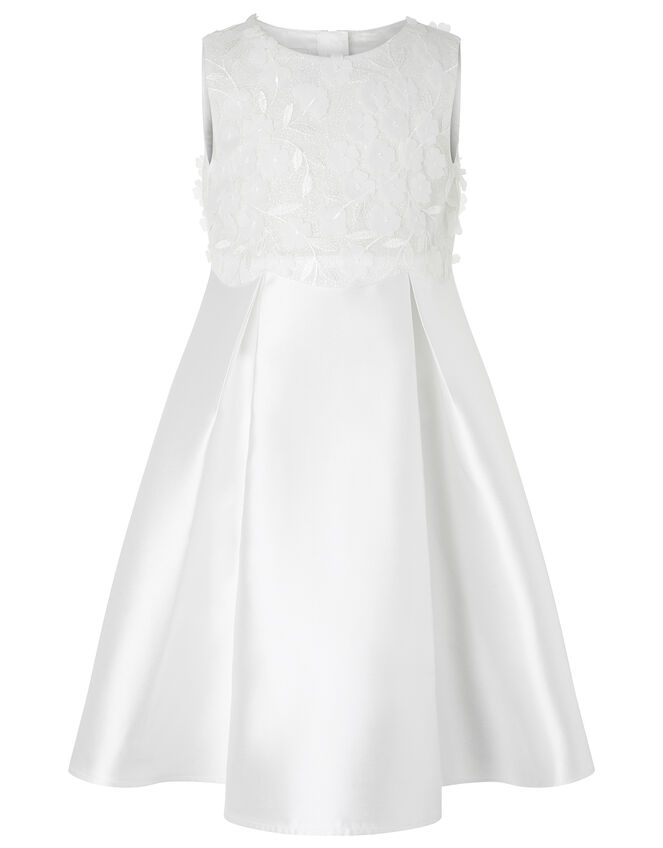 Anika Floral Bodice Dress, Ivory (IVORY), large