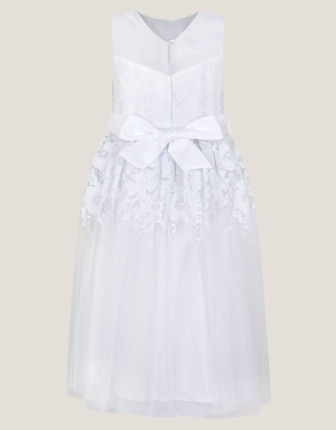 Felicity Floral Embroidered Dress, White (WHITE), large