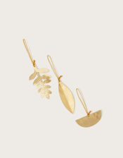 Metal Leaf Hanging Decoration Set of Three, , large