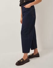 Dina Darted Barrel Jeans, Blue (INDIGO), large