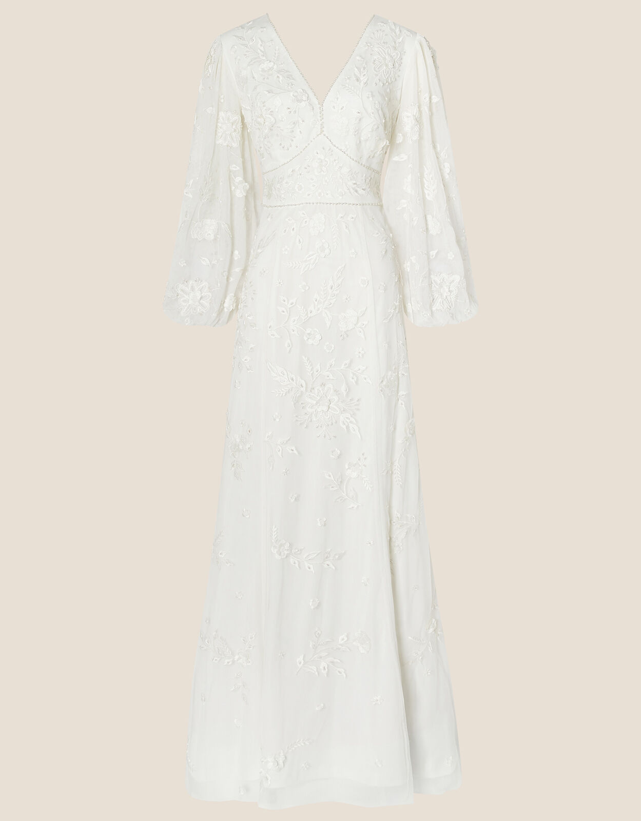 Monsoon long sales sleeve maxi dress