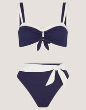 Sabrina Two Tone Bikini Top, Blue (NAVY), large