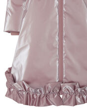 Metallic Frill Hem Padded Coat, Pink (PINK), large