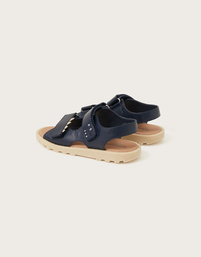 Dinosaur Sandals , Blue (NAVY), large