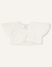 Baby Faux Fur Cape, Ivory (IVORY), large