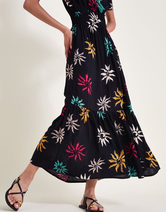 Summer Sun Dress, Black (BLACK), large