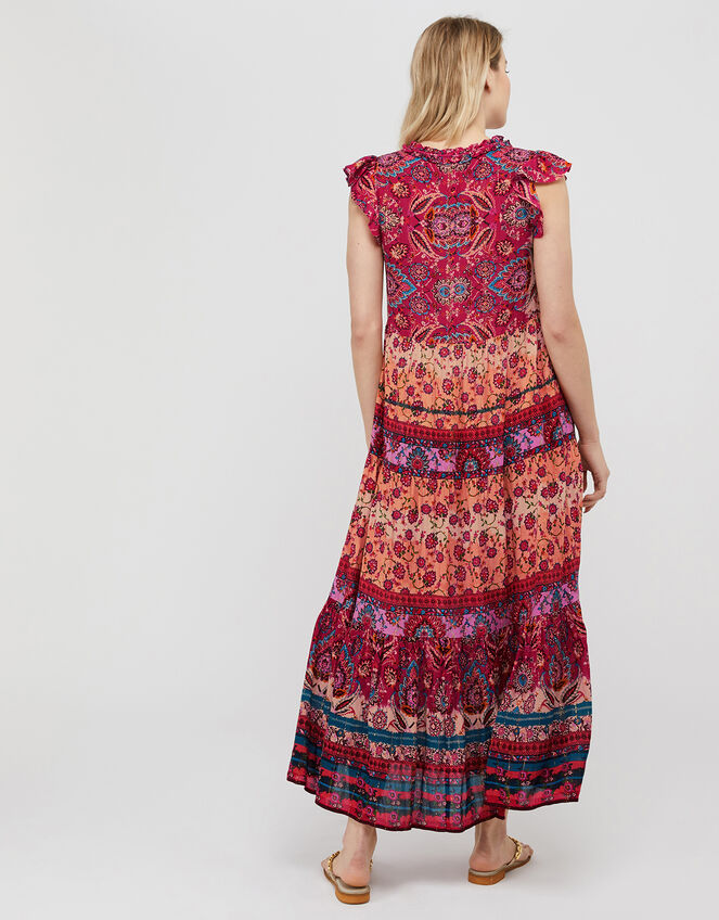 Tamalia Printed Maxi Dress LENZING™ ECOVERO™, Pink (PINK), large