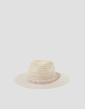 Nora Straw Fedora Hat, , large