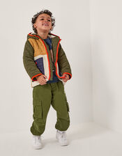 Colourblock Quilted Jacket, Multi (MULTI), large