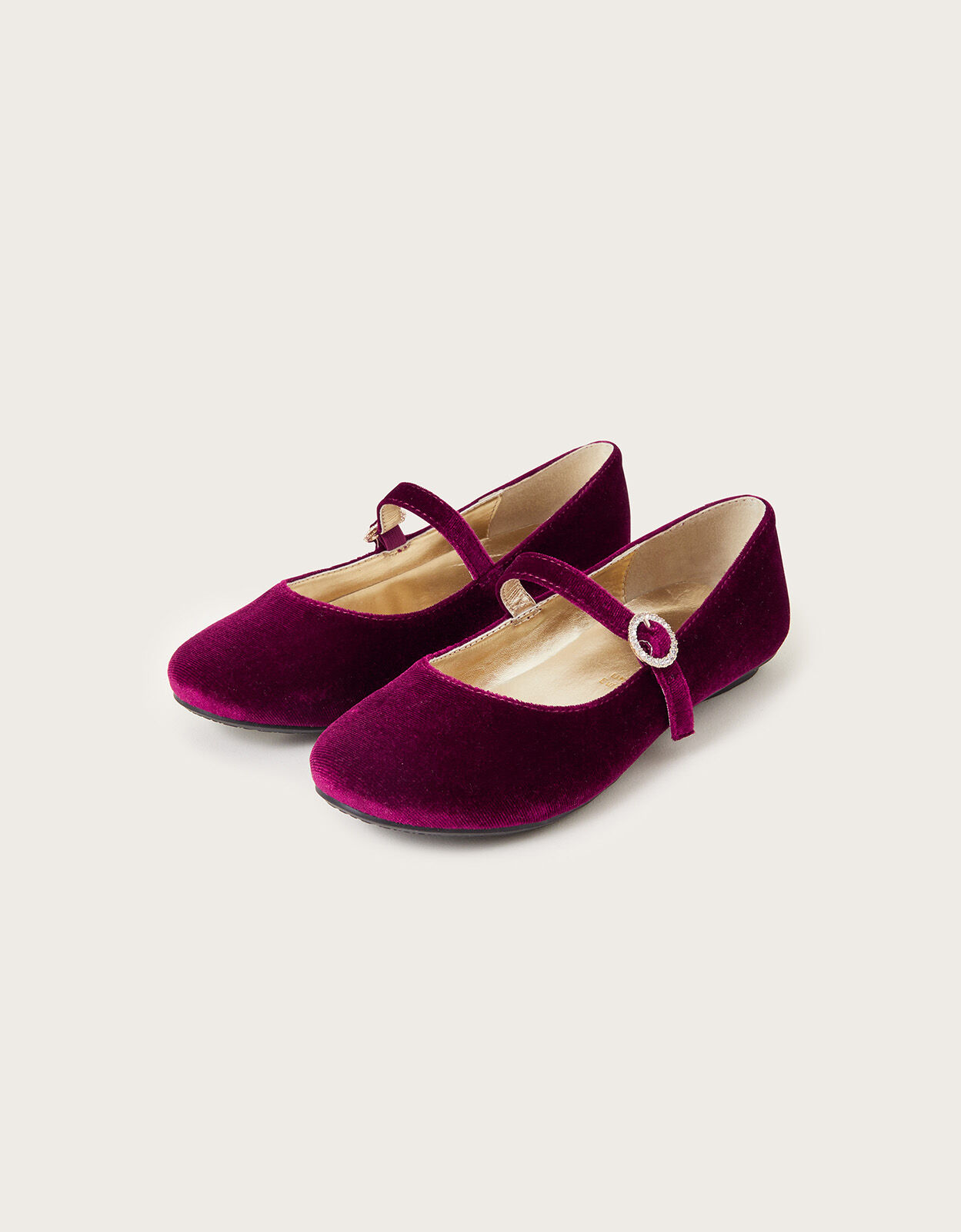 Red velvet online ballet flats