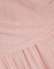 Arianna One Shoulder Tulle Prom Dress, Pink (PALE PINK), large