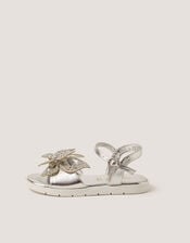Diamant&eacute; Butterfly Sandals, Silver (SILVER), large