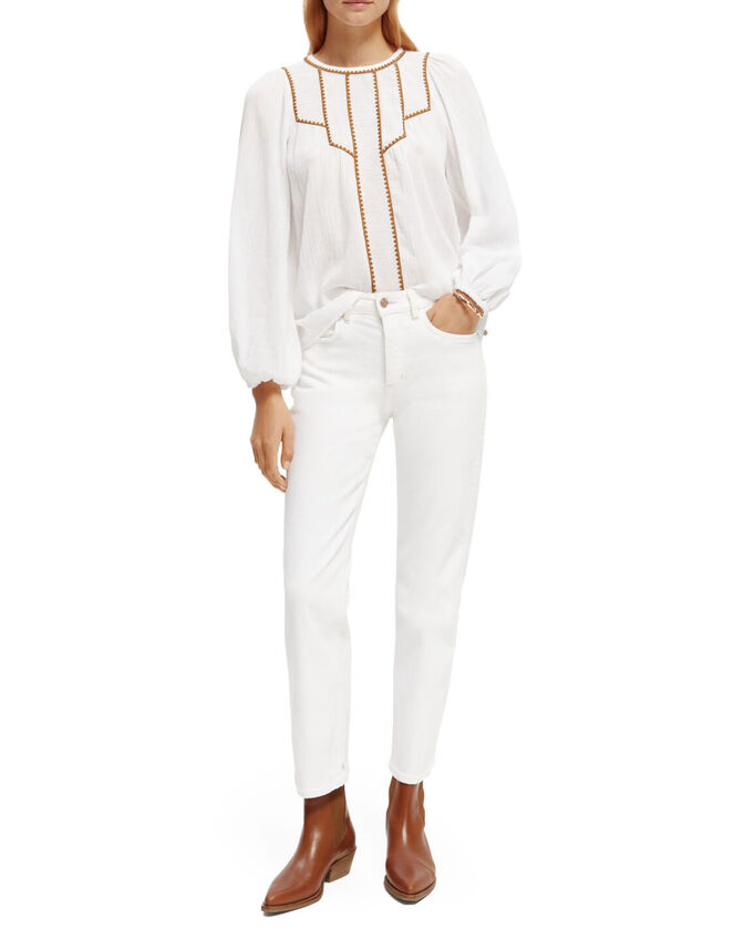 Scotch and Soda Sky Straight Jeans Regular Length, White (WHITE), large