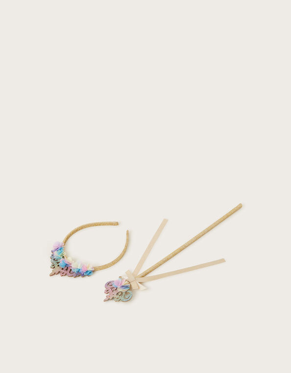 Rainbow Tiara and Wand Set, , large