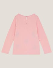 Christmas Baubles Long Sleeve Top, Pink (PINK), large