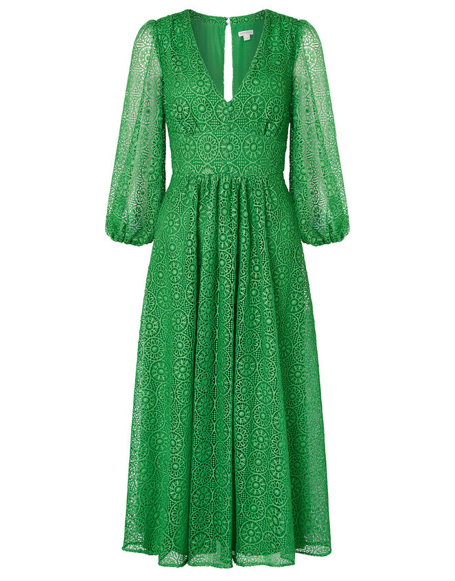 Zinnia Lace Occasion Dress, Green (GREEN), large