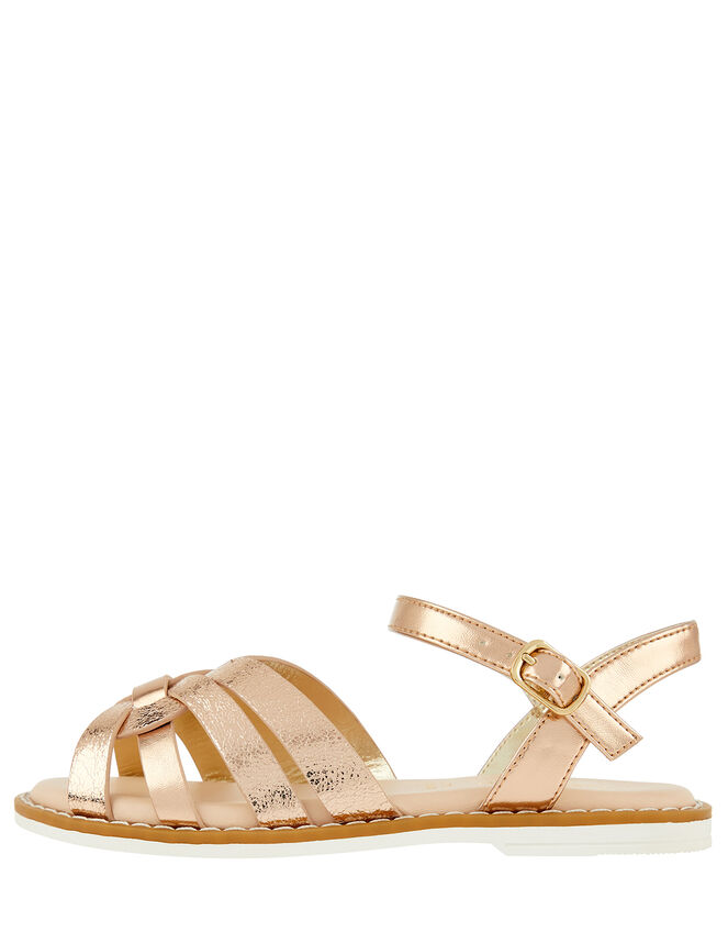 Giya Metallic Sandals, Gold (ROSE GOLD), large