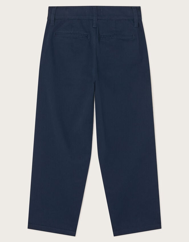 Straight Chino Pants, Blue (NAVY), large