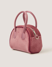 Lucy Bow Charm Velvet Bag, , large