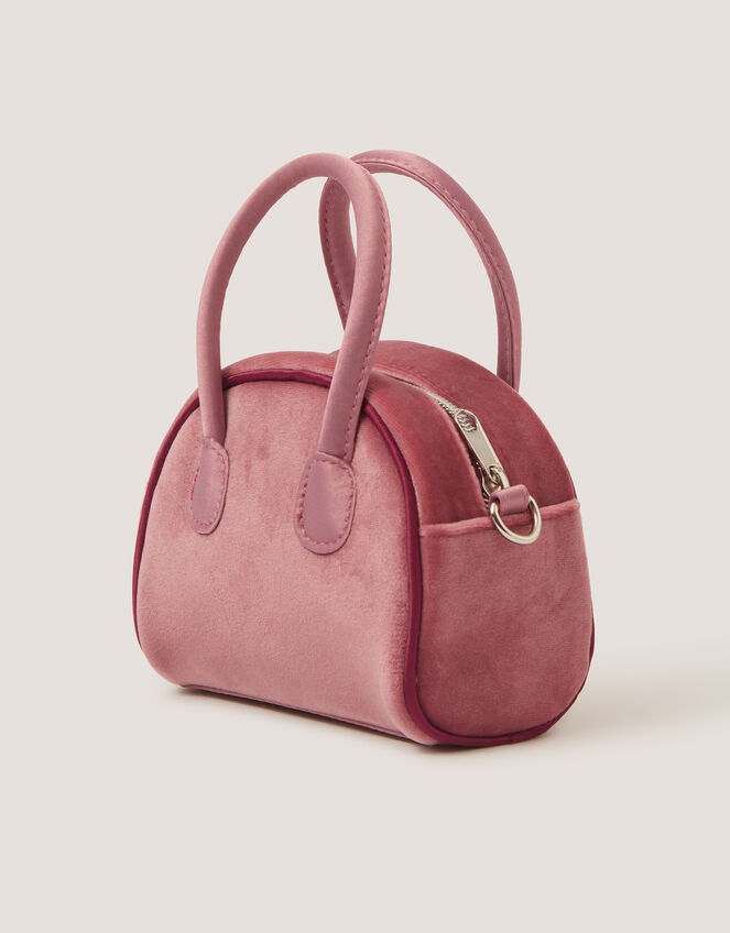 Lucy Bow Charm Velvet Bag, , large